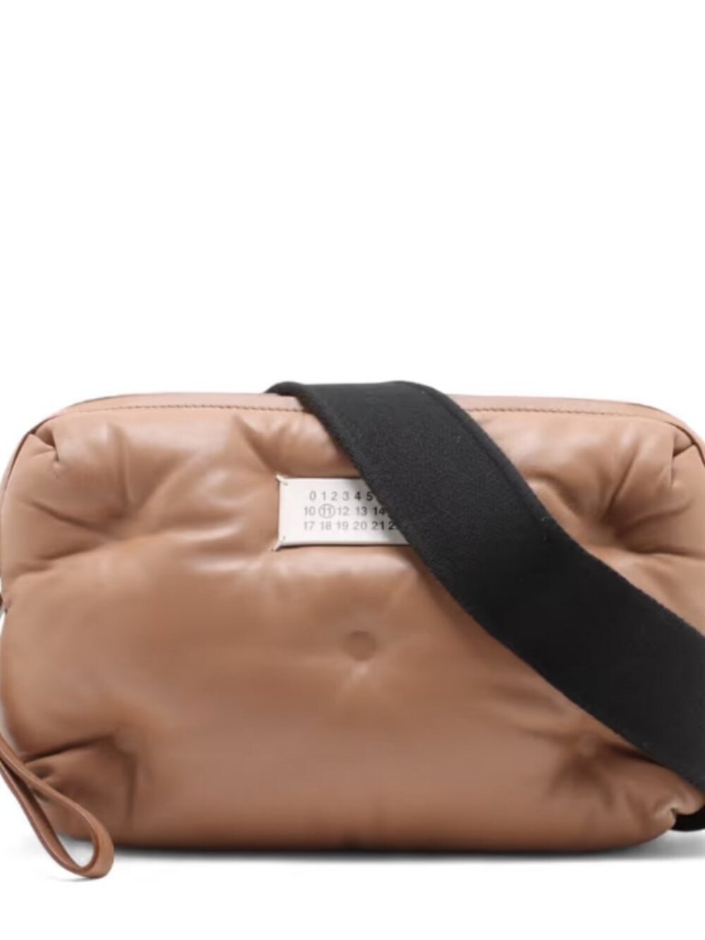 Maison Margiela Glam Slam Leather Shoulder Bag Beige